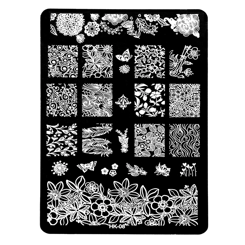 11 шт. женские штампы для дизайна ногтей|stamping template|nail art stamping templateimage plate |