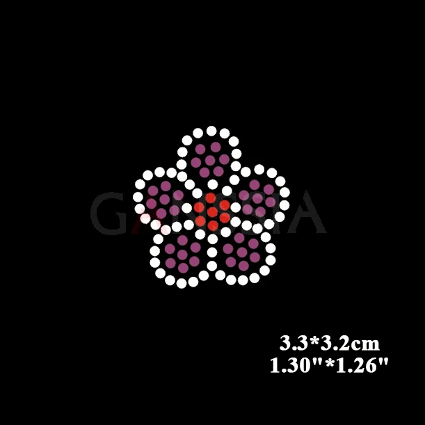 20 шт./лот с мелким цветочным рисунком теплопередачи со стразами украшением в виде