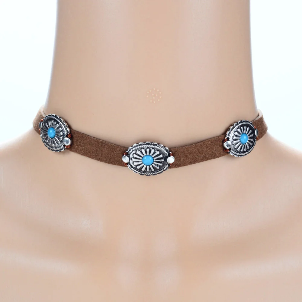 Collier Femme 2016 модные ювелирные изделия образец бархат коричневый короткий Чокер