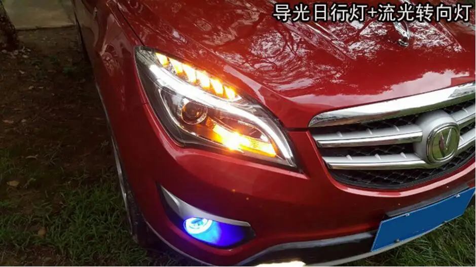 ChangAn CS35 головной светильник 2014 ~ 2016 подходит для LHD Бесплатная доставка! туман 2