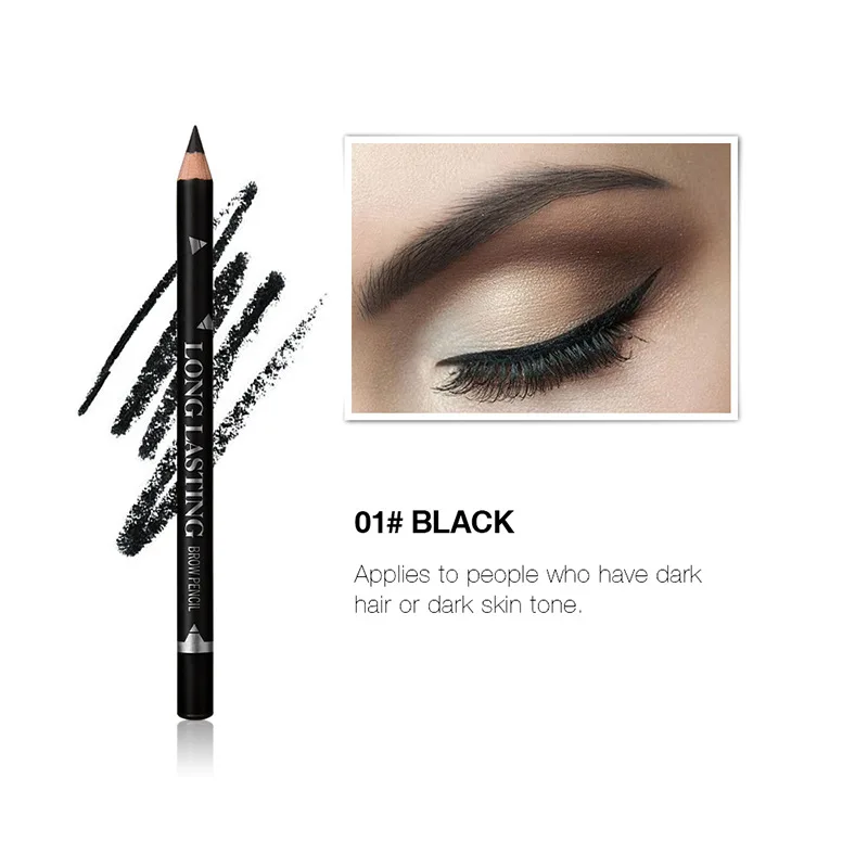 

women eyebrow enhancers pencil long-lasting cosmetics pigment black brown waterproof eyebrow pencil beauty tools