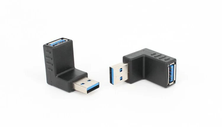 90 градусов правый угол USB 3 0 тип A Штекерный разъем адаптер 50 шт./лот | Компьютеры и