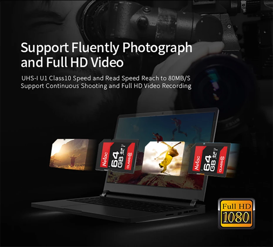 Netac P600 SD карта 16 ГБ 32 ГБ 64 Гб 128 Гб Full HD видео карта класс 10 SDcard 16 32 64 128 Гб карта памяти для камеры портативного устройства