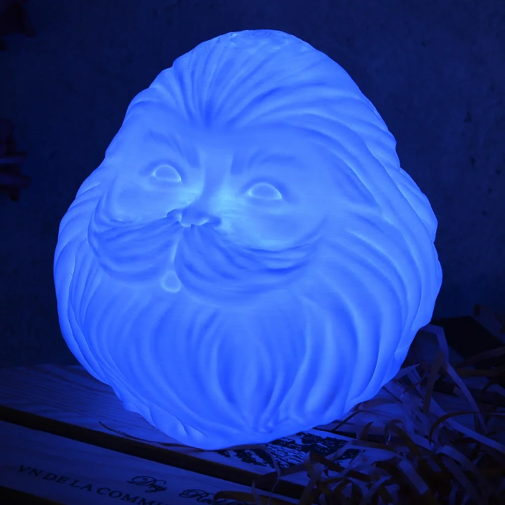 Новинка 2019 креативный Ночной светильник с 3D-принтом бородатого деда изменяемый
