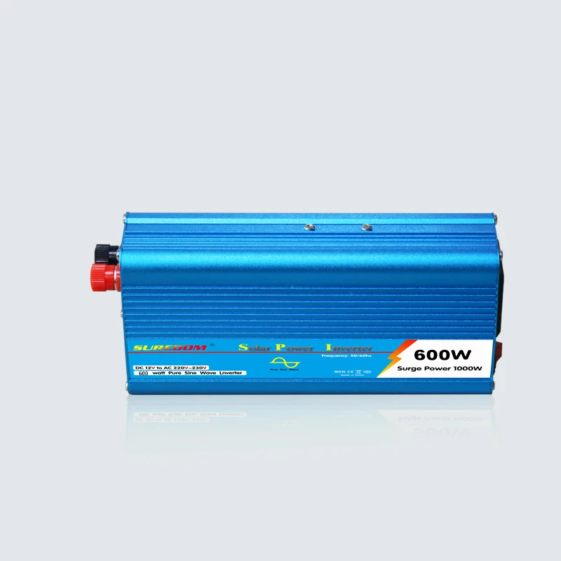 Инвертор 12vdc 220vac 50 hz/60 hz 600w чистая Синусоидальная волна инвертор dc В ac солнечная