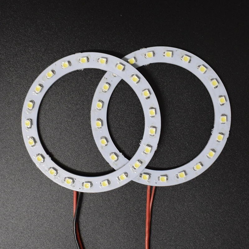 2 шт. x 100 мм 3528 30 SMD Автомобильные светодиодные глаза ангела гало кольсветильник