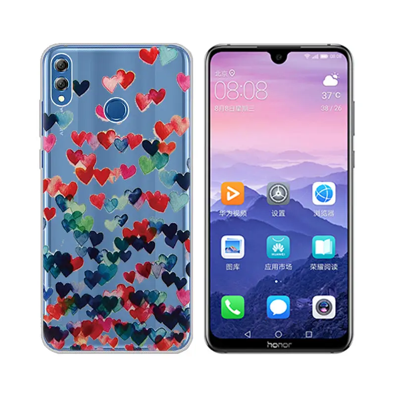 Arvin силиконовые чехлы для Huawei Honor 8X мягкий ТПУ чехол 6X 4X 4A 5X V8 8 5C окрашенный Max |