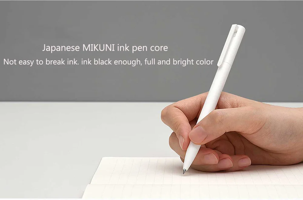 Новинка, гелевая ручка Xiaomi Mijia, прессованная ядро, MiKuni, японская чернильная заправка, 0,5 мм, черная ручка для письма, для школы, офиса, дома