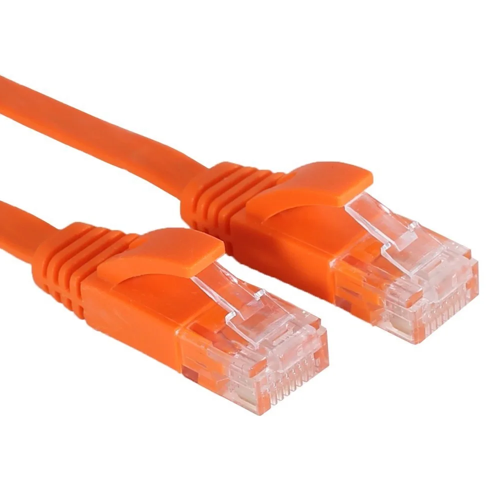 Плоский Ethernet кабель CAT6 1 м 3 фута/1000 Мбит/с CAT 6 RJ45 сетевой Кабель LAN для ноутбука| |