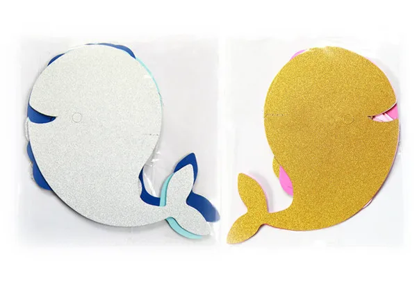 1 set/3 strings Lovely Whale Paperboard Party DIY Decoration Baby Kids Room Hanging Ornament Drooping Decor Charm