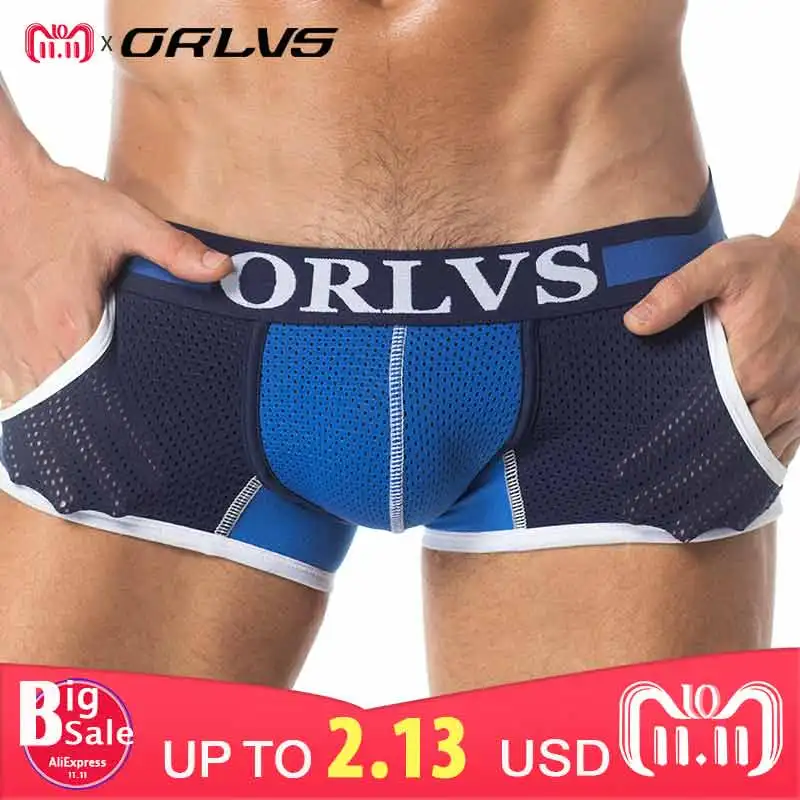 2018 ORLVS Брендовые мужские трусы боксеры нижнее белье сексуальные Cueca Cuecas