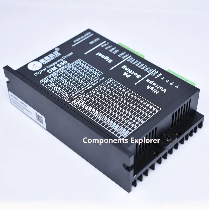 Двухфазный Драйвер шагового двигателя DM556 драйвер 42/57/86 с ЧПУ|Драйвер двигателя| |