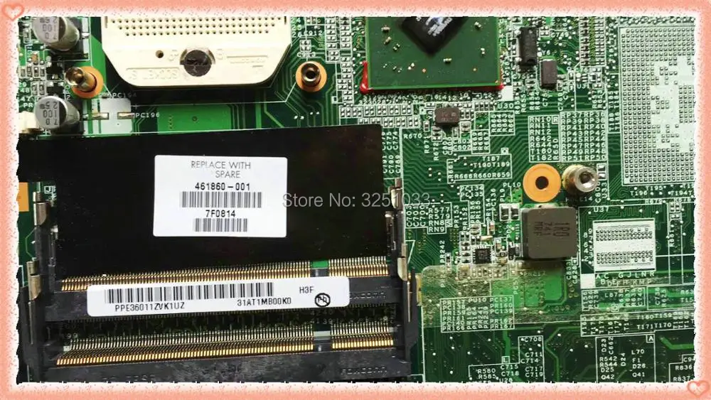 461860 001 для COMPAQ NOTEBOOK F700 HP G6000 Notebook материнская плата + ЦП с mcp67 mv