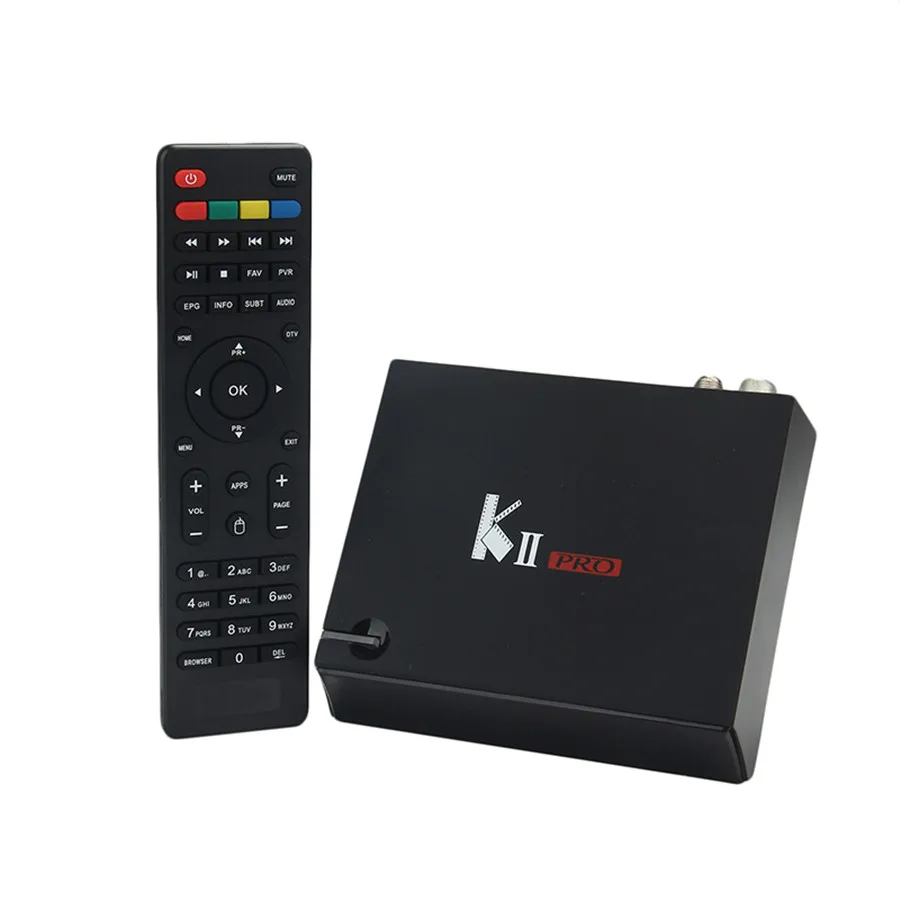 KII Pro Android Box Amlogic S905 BT4.0 медиаплеер 2G + 16G Dual WIFI DVB-S2/T2 K2 PRO телеприставка спутниковый