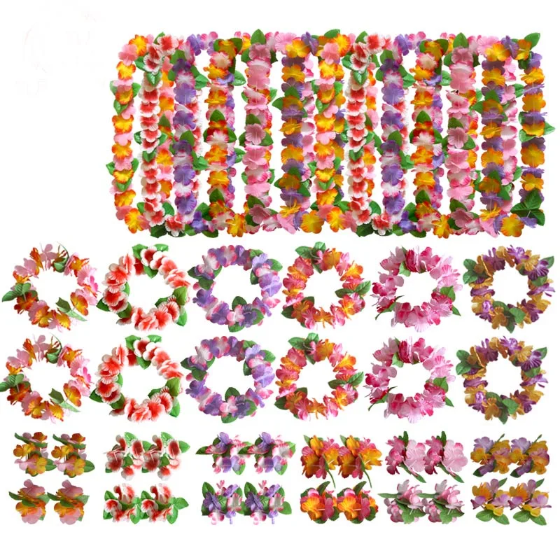Праздничное Гавайское нарядное платье хула травяная Гирлянда Венок Lei Flower