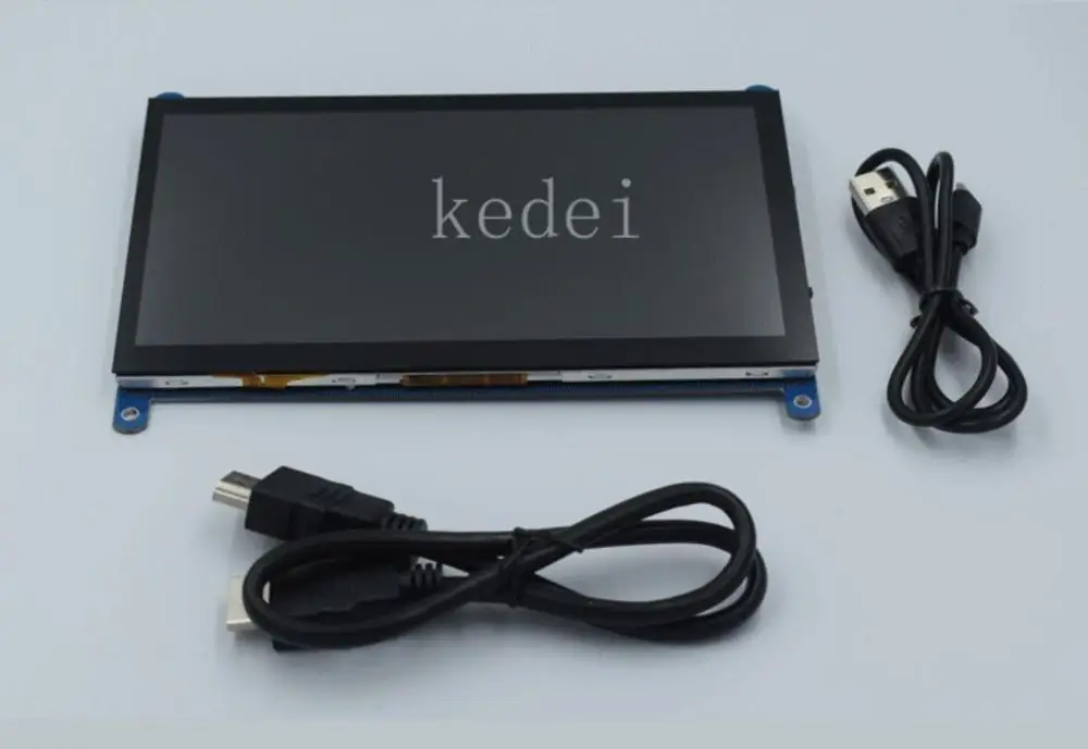 7 дюймов 1024x600 USB HDMI ЖК-дисплей емкостный сенсорный экран держатель чехол для Raspberry