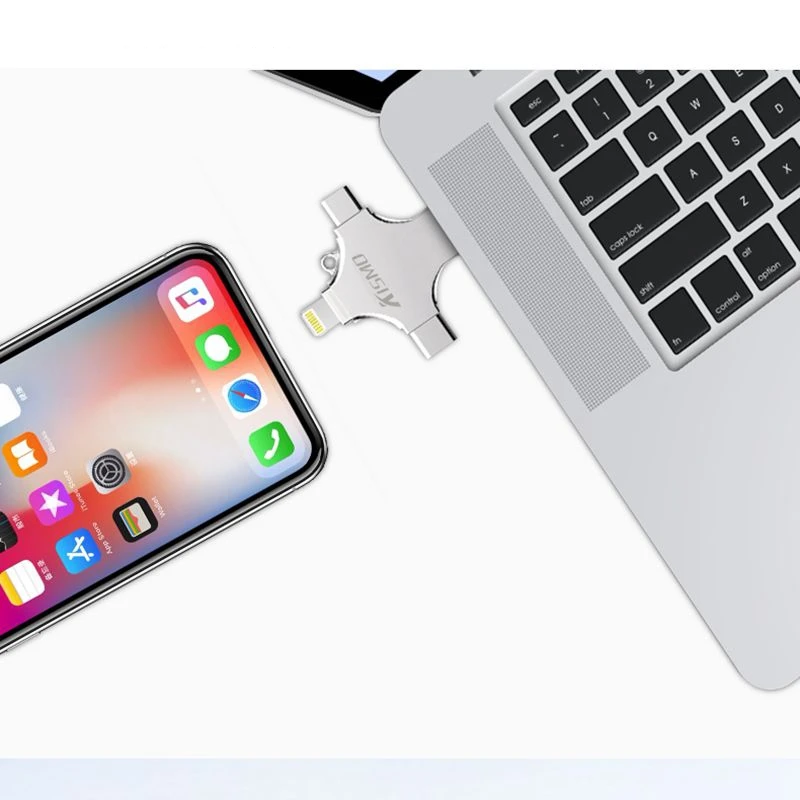 4 в 1 USB-флеш-накопитель Type-C для S8 S9 Note 8 P20 Mate10 P10 Mi8 LG G6 V30 Oneplus 5 6 | Компьютеры и офис