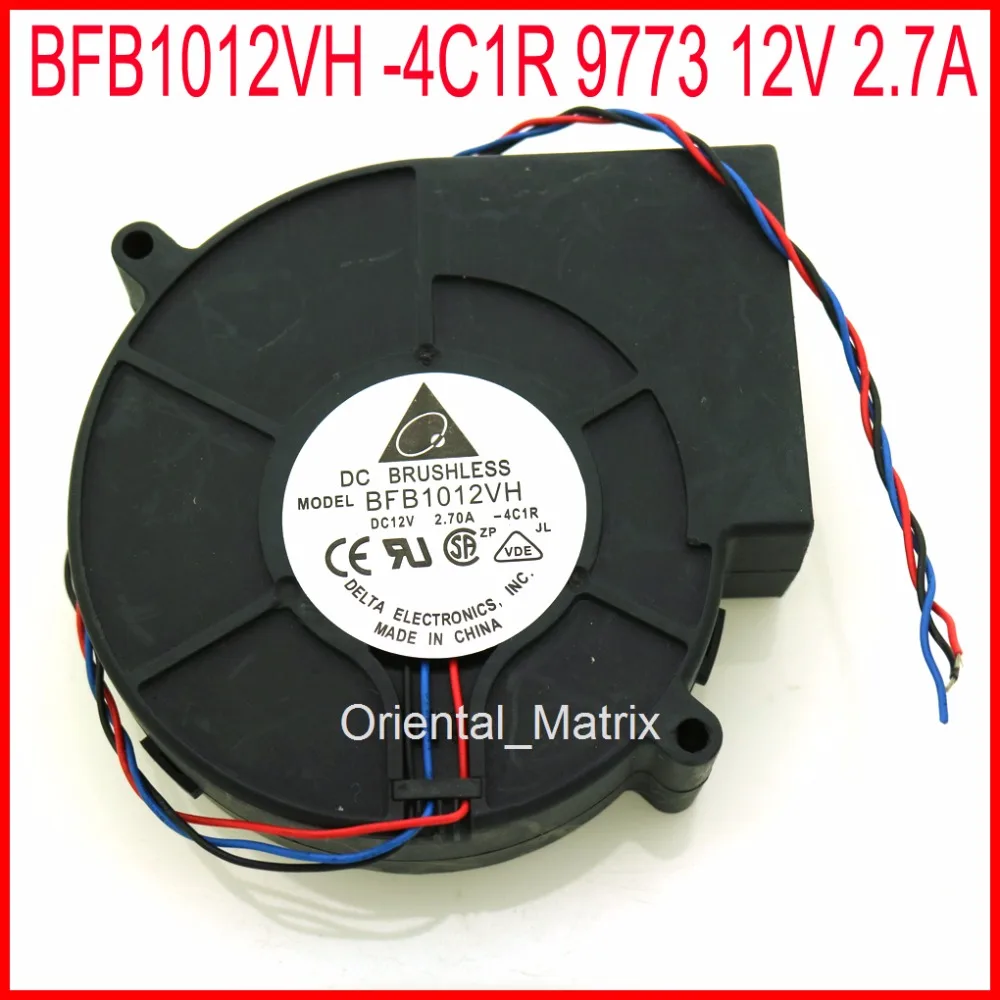 Бесплатная доставка BFB1012VH 4C1R 9773 12 В 2.7A 97*97*33 мм 9733 промышленный вентилятор