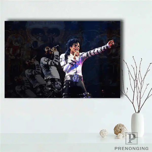 Canvas Poster Модный на заказ холст принт Майкл Джексон плакат ткань настенный Шелковый ткань плакат печать@ 190414-h-20 - Цвет: Canvas Poster