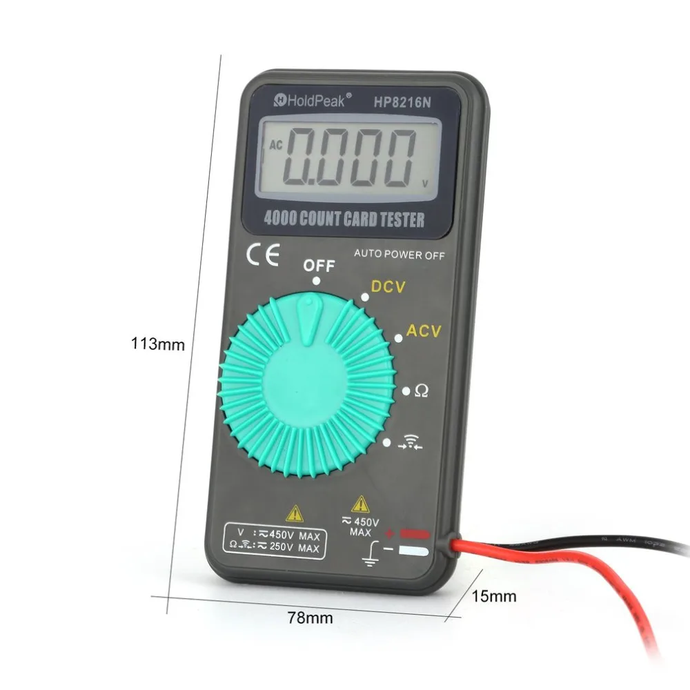 HP8216N Digital Multimeter MiNi Pocket Size Diode Test for Resistance DC Current AC Voltage | Инструменты