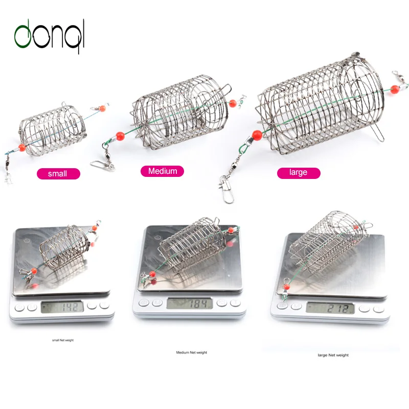 10 шт. проволочная рыболовная приманка из нержавеющей стали цилиндрическая