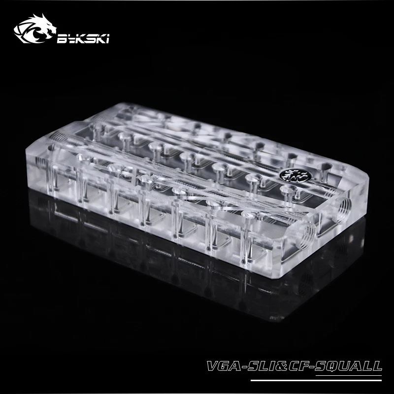 Bykski VGA-SLI& CF-SQUALL VGA блок водяного охлаждения SLI/Crossfire модуль мостовое соединение для двух или трех видеокарт