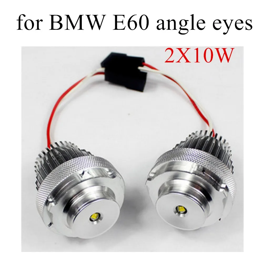 

2X 6000k 2X10W LED угол глаза гало-маркер кольцевая лампа Canbus для BMW E60 автомобильные аксессуары Горячая Распродажа