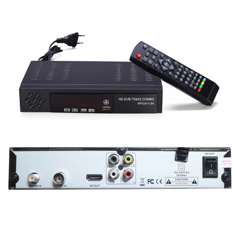 Vmade HD цифровой эфирный спутниковый ТВ приемник DVB T2 S2 комбо ТВ тюнер к получению MPEG-4 DVB-T2 DVB-S2 ТВ коробка Поддержка CCCAM