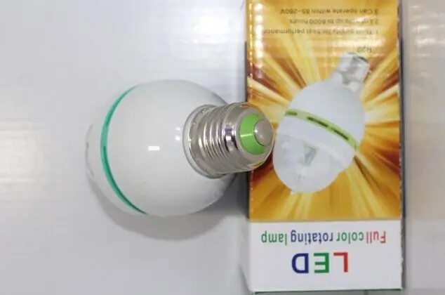 3 Вт красочные вращающийся RGB LED AC100-240V освещение сцены лампы декоративные | Лампы и