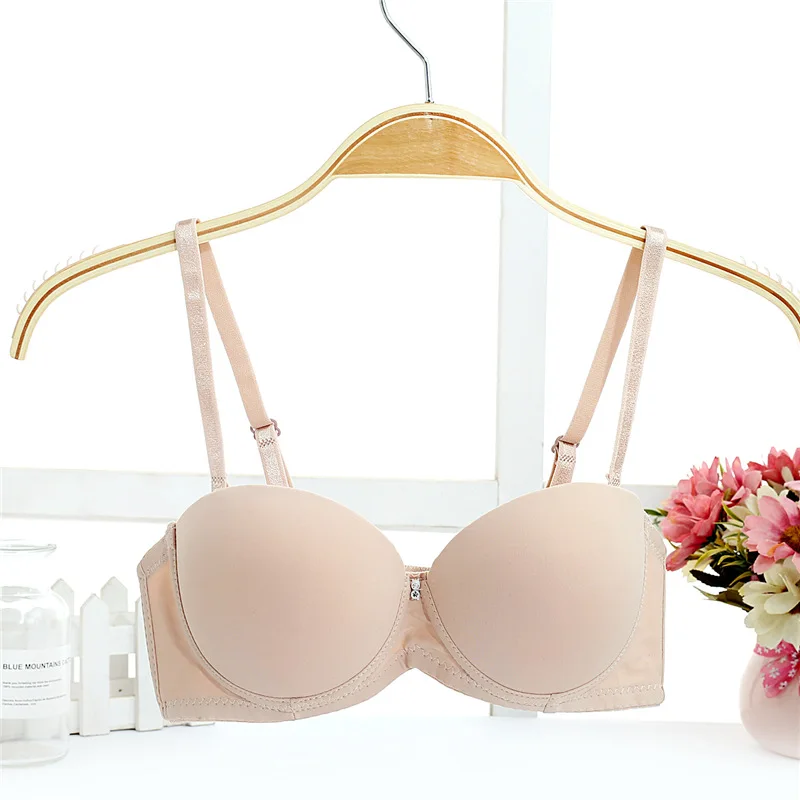 

Super Push Up Bra For Small Seamless Underwire gather breast Bra Sexy Lingerie sleep beach thicken padded cup party wedding bra