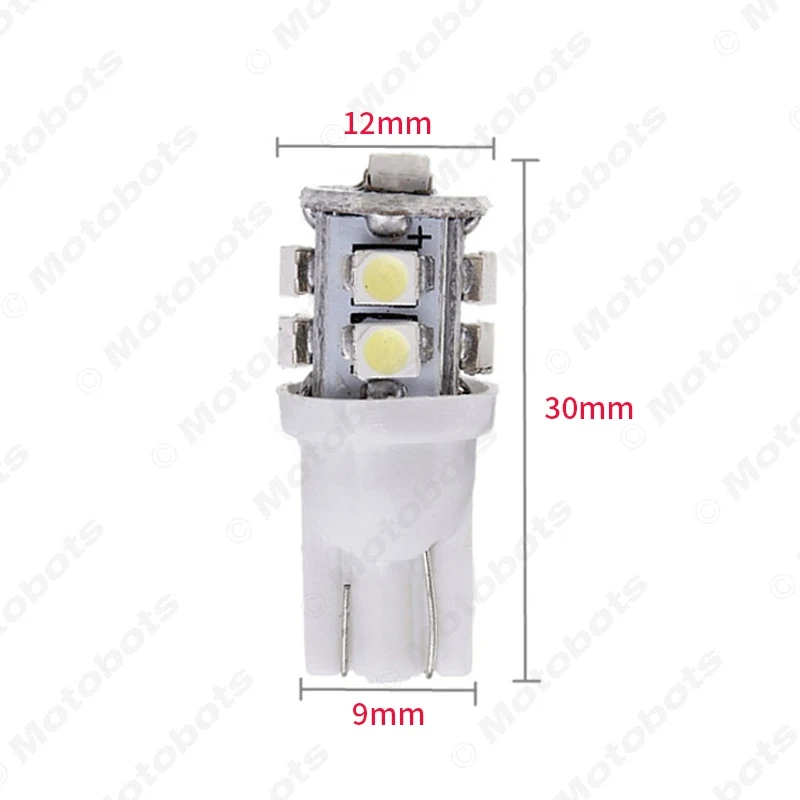 FEELDO 50 шт. яркий T10 клин 168 194 W5W Автомобильные светодиодные лампы 1210 10SMD 12 в 7 цветов #