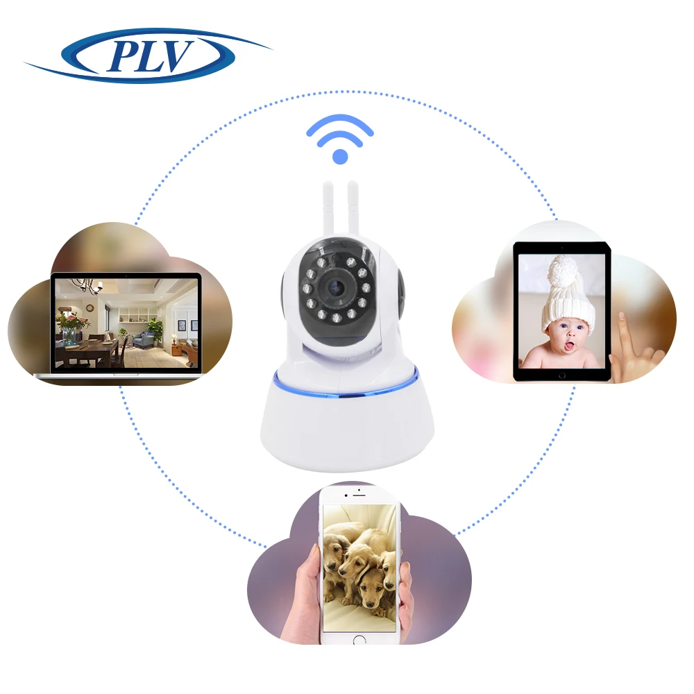 PLV IP Camera WiFi Wireless Home Security Surveillance 720P Baby Monitor Night Vision CCTV support ONVIF | Безопасность и защита