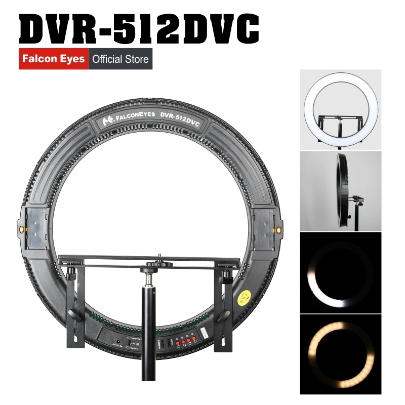 Фотосветильник FALCONEYES фотолампа с регулируемой яркостью 32 Вт 5600K светодиодный