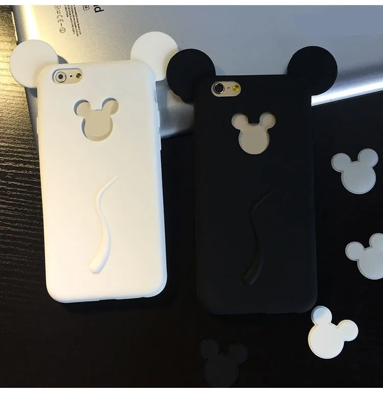 Kerzzil 3D Soft For Cartoon Cat Case iphone 6 6S 6plus 6s Plus Phone Cases 7 7plus Cute Candy Silicone Cover Back |