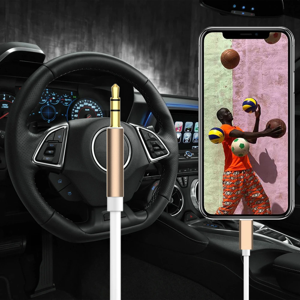 3 5 мм разъем аудио кабель автомобильный AUX для iPhone 7 8 X XR адаптер передачи папа 1 м
