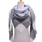 Шарф VEITHDIA женский, зимний, треугольный, дизайнерский, кашемировый, клетчатый, оптовые поставки