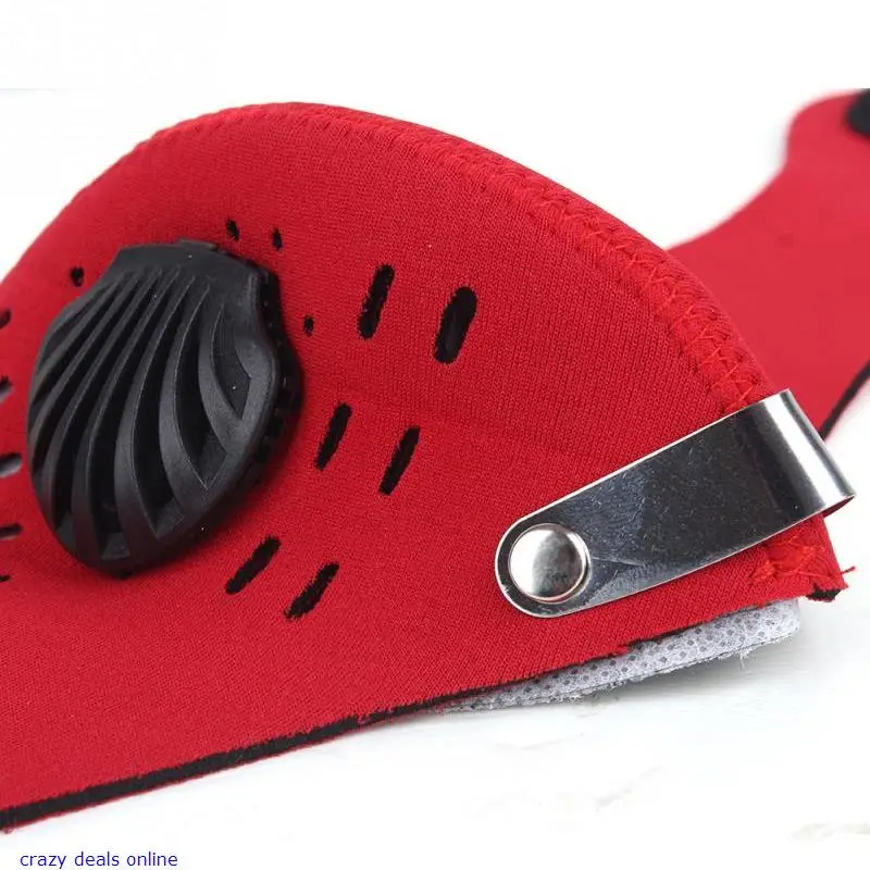 New Red Bicycle Motorcycle Ski Anti Dust Half Face Mask Cycling Bike Masks Filter |
