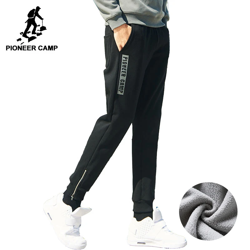 Мужские спортивные штаны Pioneer Camp зимние плотные флисовые Теплые повседневные с