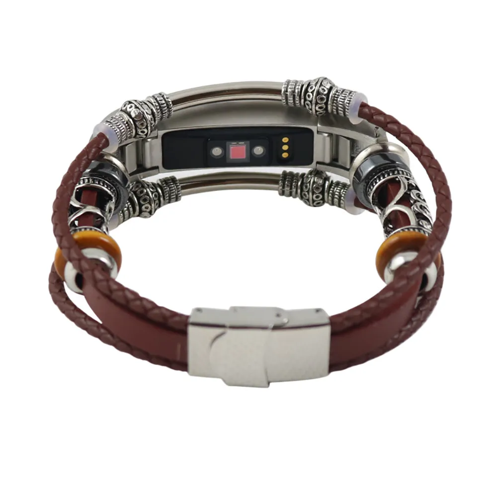 Новые модные ретро часы ремешок Замена кожаный для Fitbit Alta/Fitbit Alta HR 15J Прямая