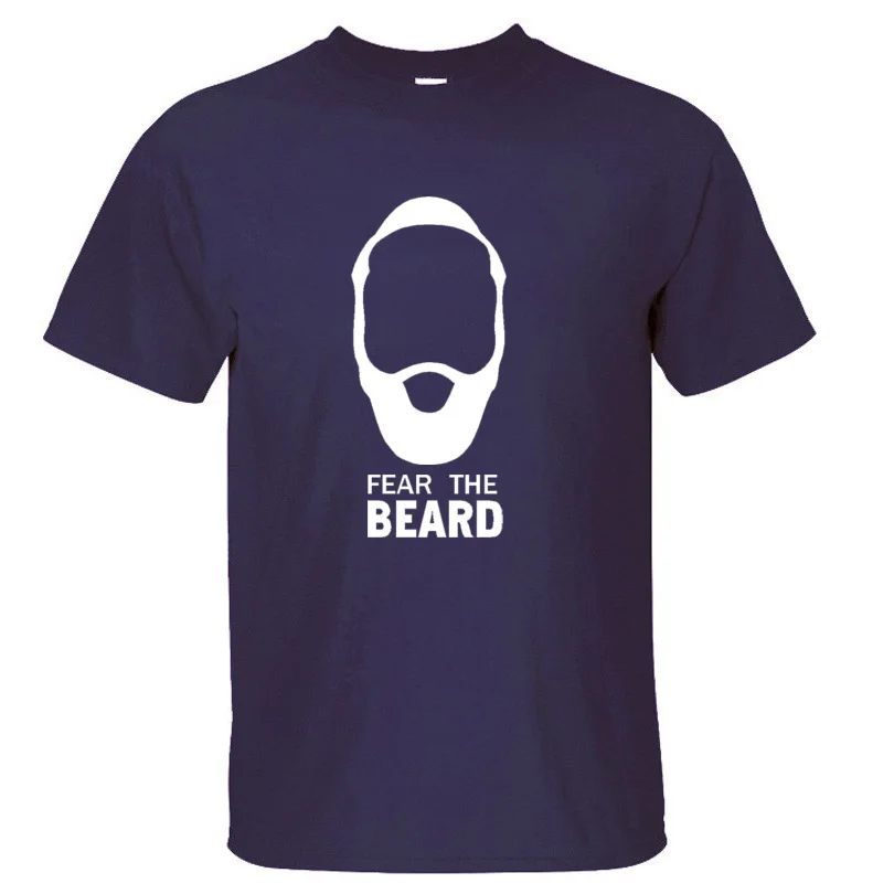 Basketballer Star James Harden Fear the Beard хлопковые футболки с круглым вырезом мужские топы