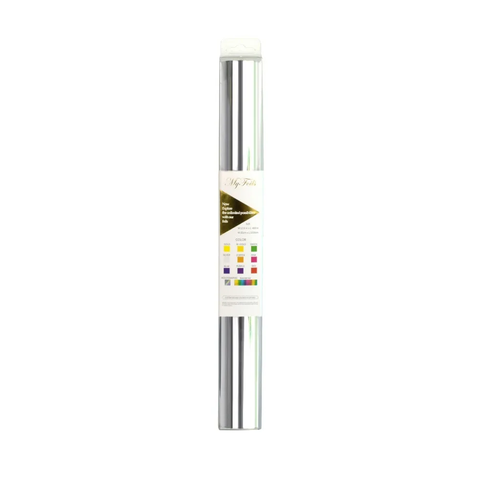 

Myfoils silver color foil paper by laser printer for label printing