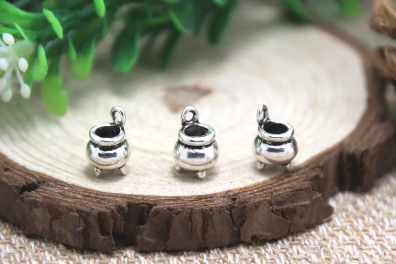 20 шт. подвески для котла античный серебряный тон Подвески 12x9 мм|charm pendant|charm antique