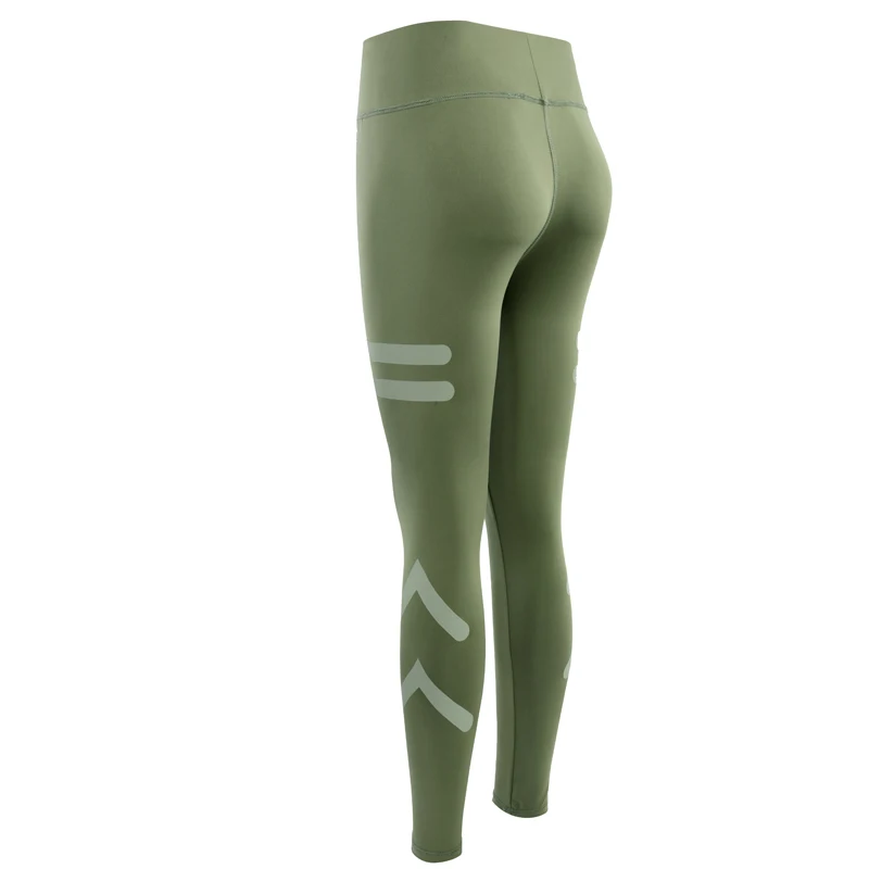 2018 облегающие Женские леггинсы однотонные с принтом и высокой талией женские