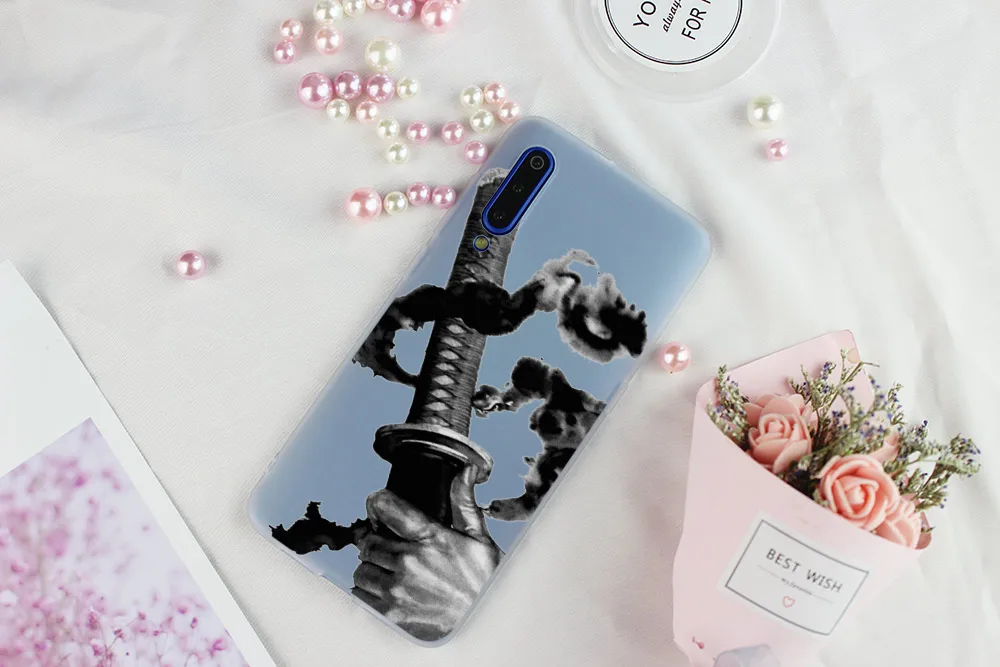 Японский мягкий чехол для телефона с самурайсским мечом Xiaomi 9 8 A2 A3 lite Mi 9t CC9 9se 5X 6 10
