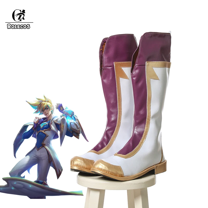 ROLECOS LOL Cospaly Ezreal Boots обувь для костюмированной вечеринки в стиле Звездный Страж