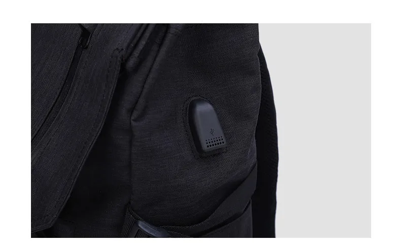 Новинка, многофункциональный мужской рюкзак, зарядка через usb, 40 л, большая вместительность, для мужчин, черный, для путешествий, рюкзаки, модные школьные сумки