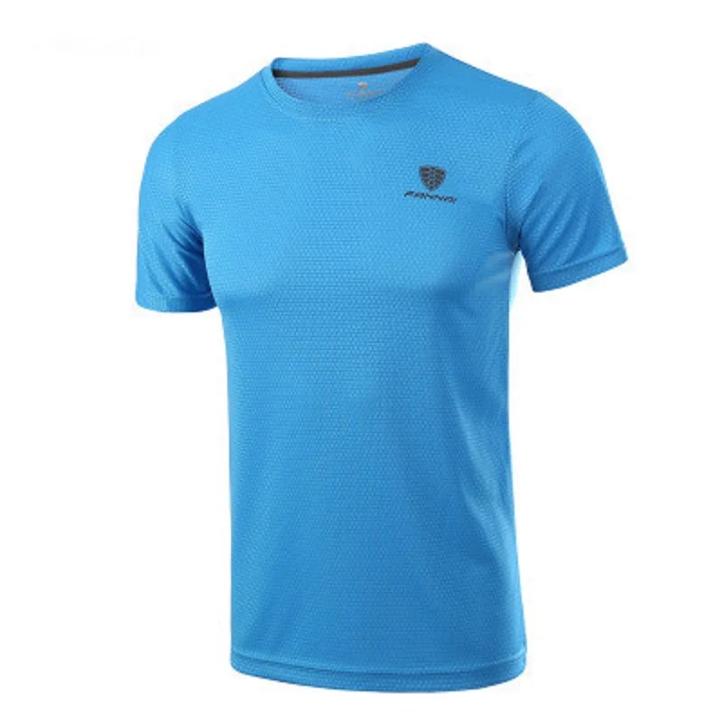 

2019 new arrival Men's Sportswear Running Shirt Men Sport T-shirt Outdoor Jogging Tops Gym Loose Training Short Sleeve Shirt