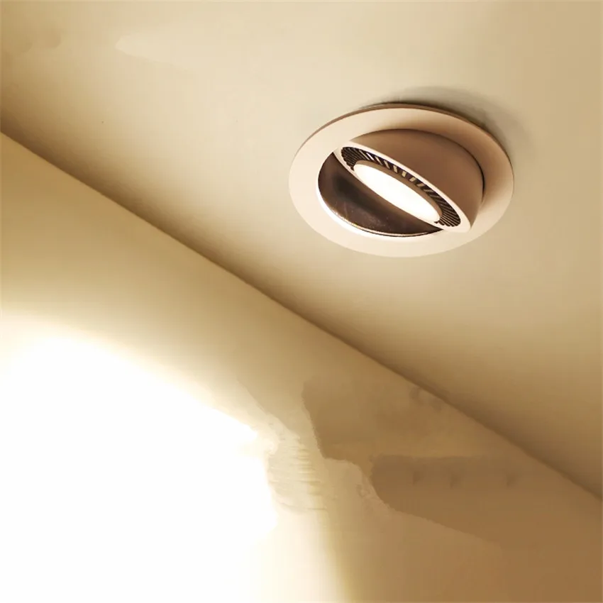 

Прожектор светодиодный Встроенный ламповый светильник Cob слон нос лампа гостиная потолок коридор концентрированный магазин одежды треков...