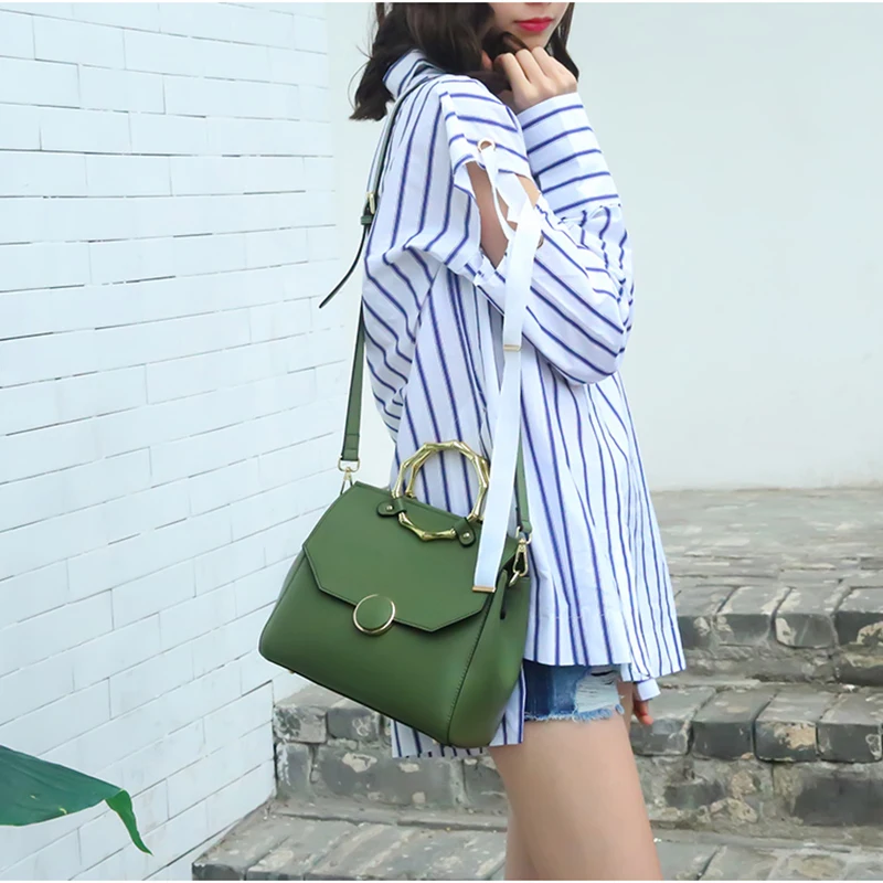 Круглые кольцевые ручки из бамбука 5 пар = 10 шт. круглые сварные кольца для дамских