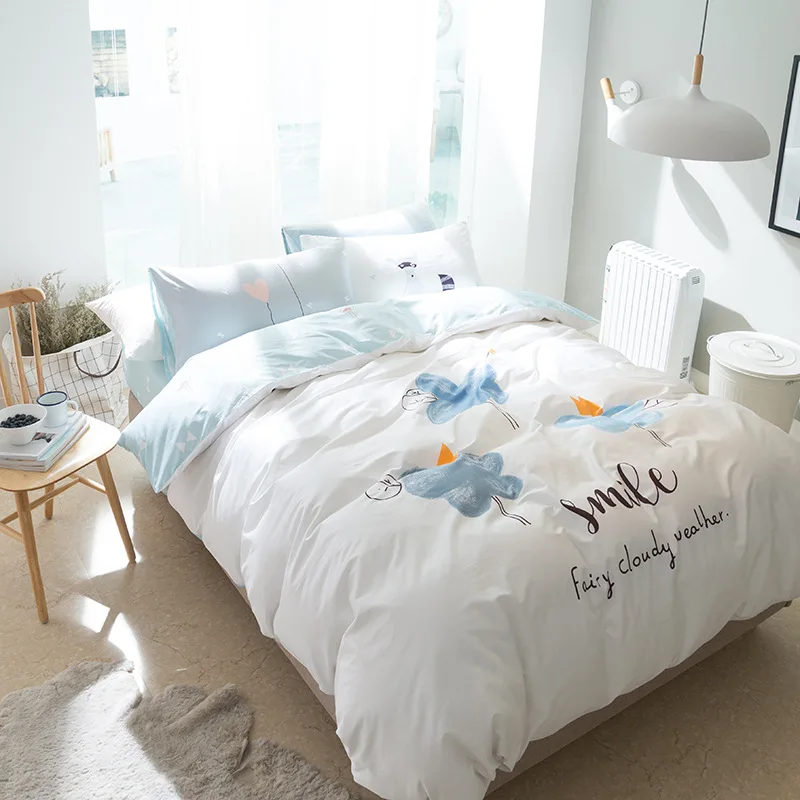 Детский комплект пододеяльника класса А из 100% хлопка Комплект постельного белья